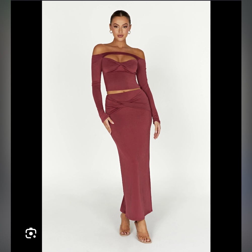 Meshki Ceri Maxi skirt and top